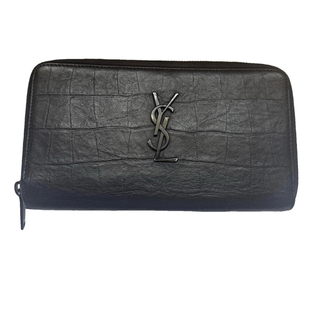 Saint Laurent Black Leather Wallet